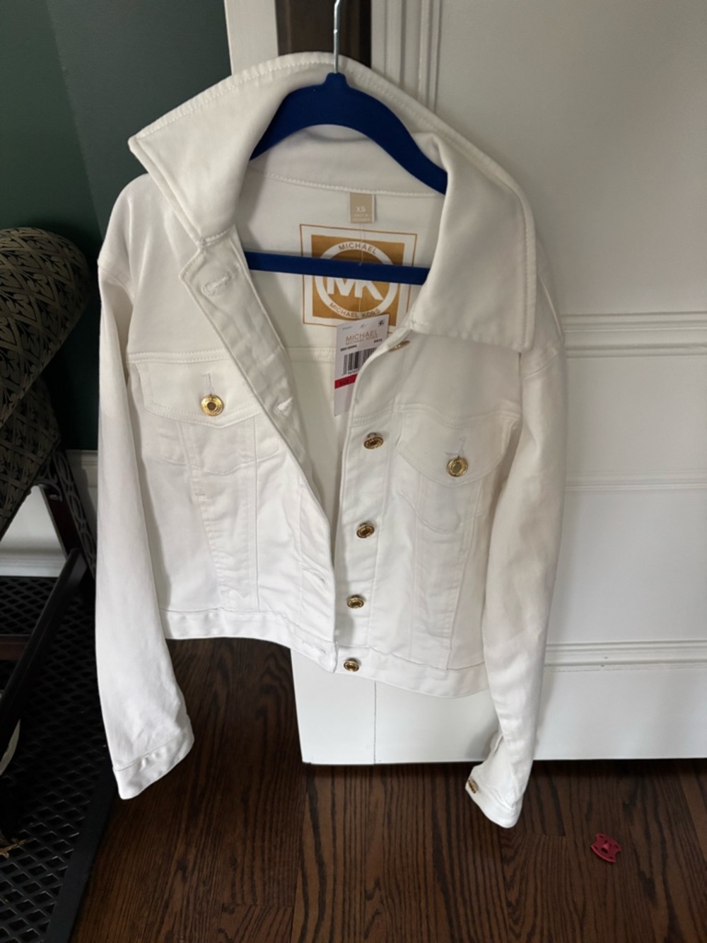 White denim jacket